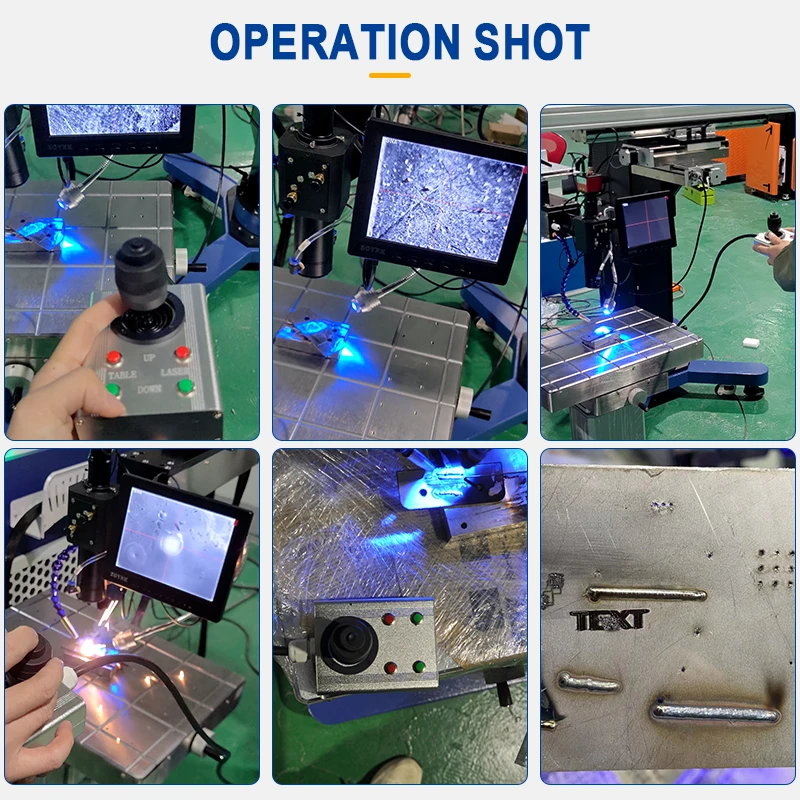 Saldatrice automatica per stampi a sbalzo 200w 400w 500w Saldatrice laser a fibra per riparazione laser a punti YAG
