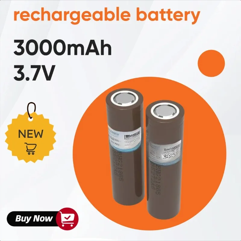 

3000mAh 3.7V HG2 18650 Battery 18650HG2 Discharge 20A Dedicated for Hg2 Power Rechargeable Battery