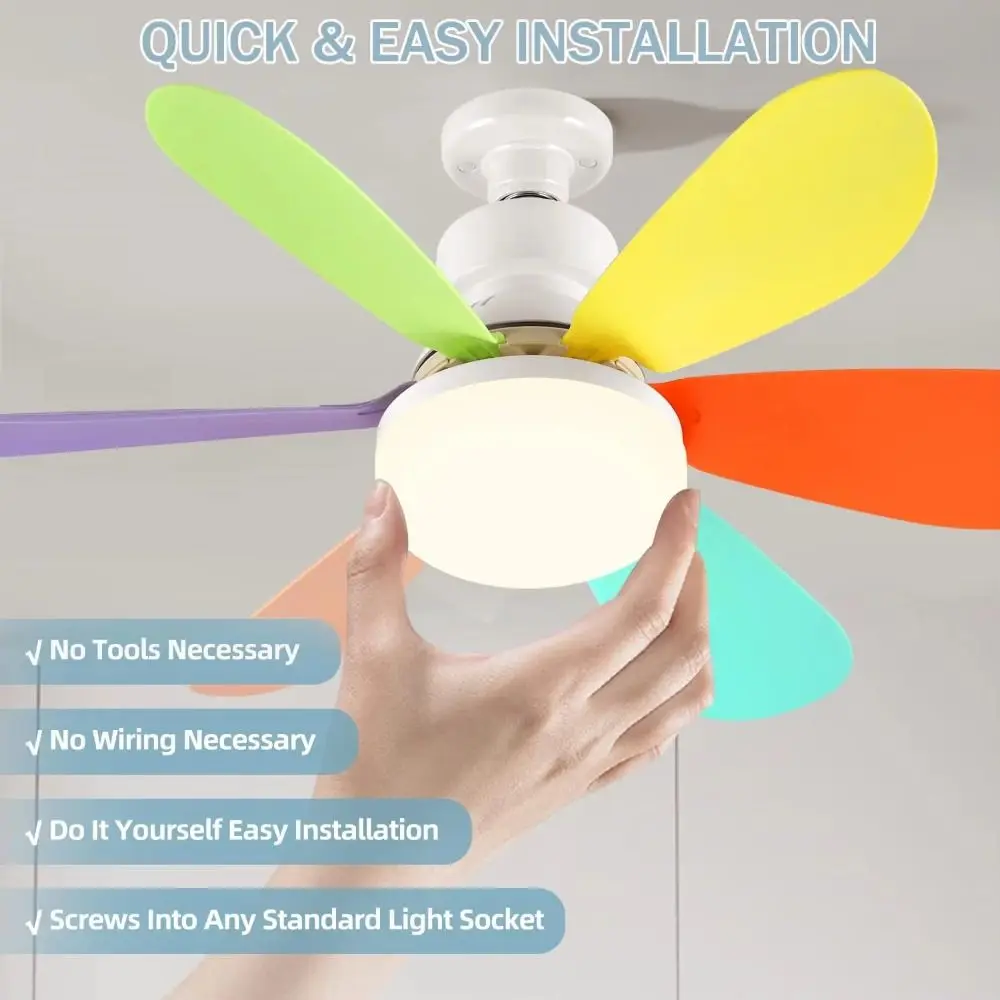 Modern With Remote Control Ceiling Fan Light Dimmable E27 Base LED Light Fan Silent 30W/40W Ceiling Fan Bedroom view 5
