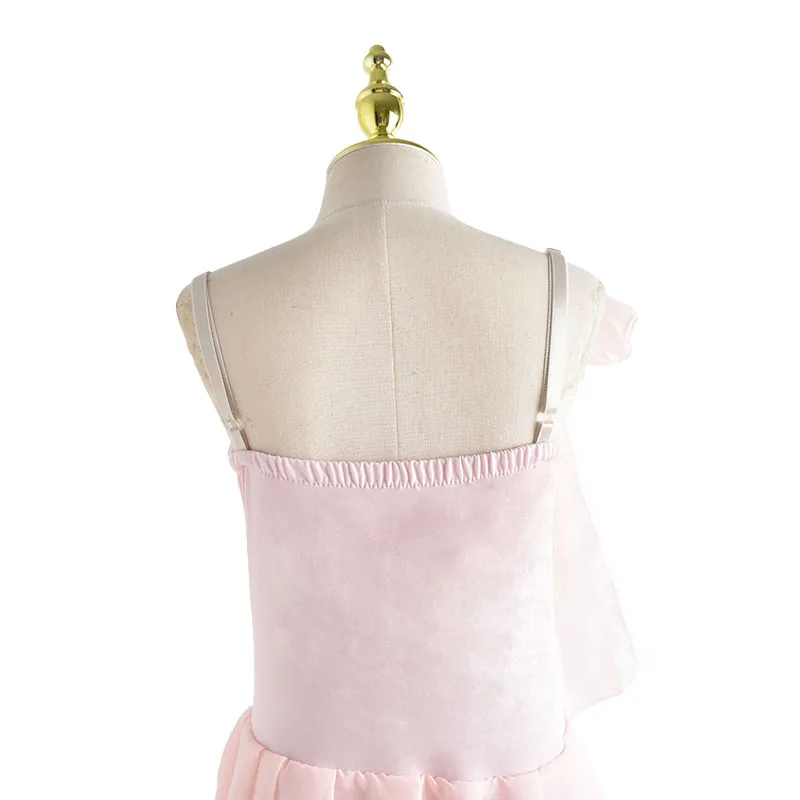 Robe de Ballet pour enfants filles rose bleu blanc en mousseline de soie classique justaucorps robe de Ballet pour enfants danse moderne robe à bretelles chinoise