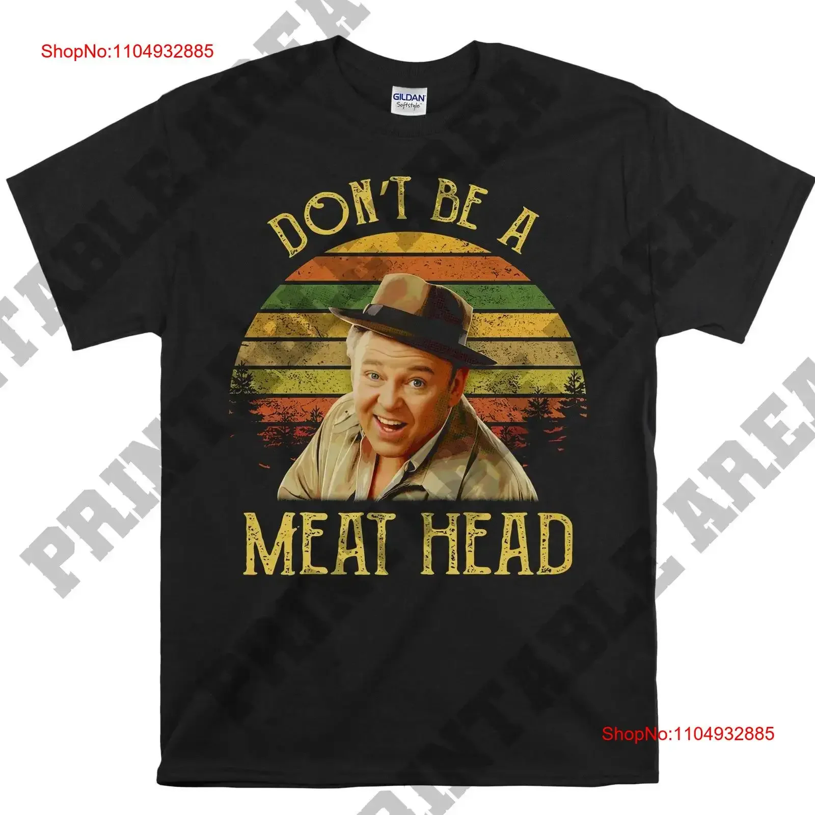 

Carroll O'Connor Don t Be A Meat Head Vintage Men shirt MO81 vintage Washed fashion Unisex Comfortable Stylish designer clothes