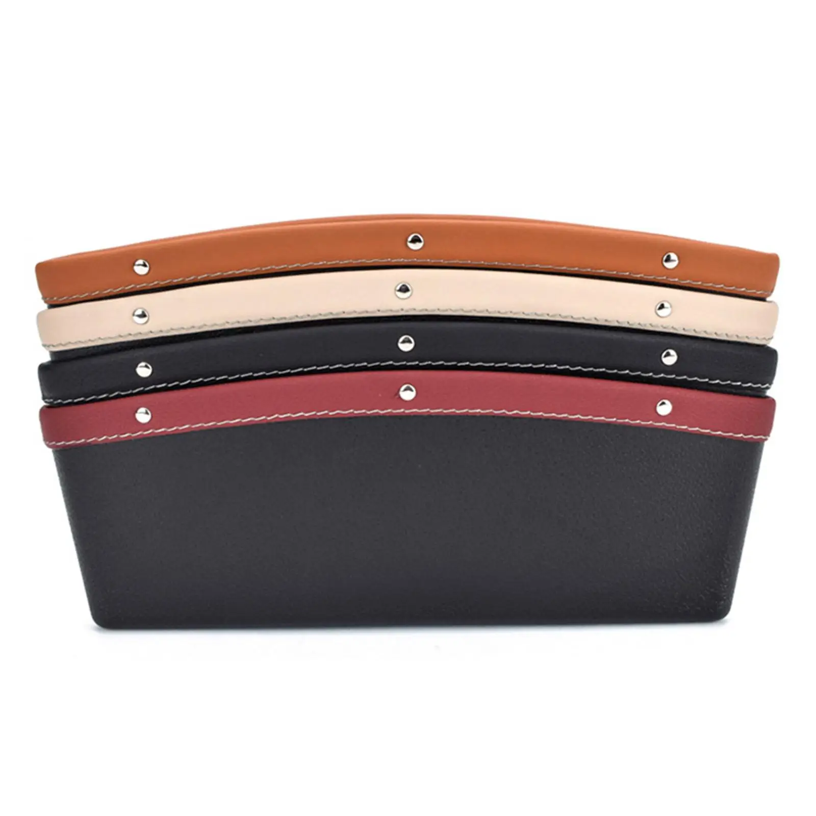 Car Seat Gap Organizer PU Full Leather Parts Premium Decrease Distracted