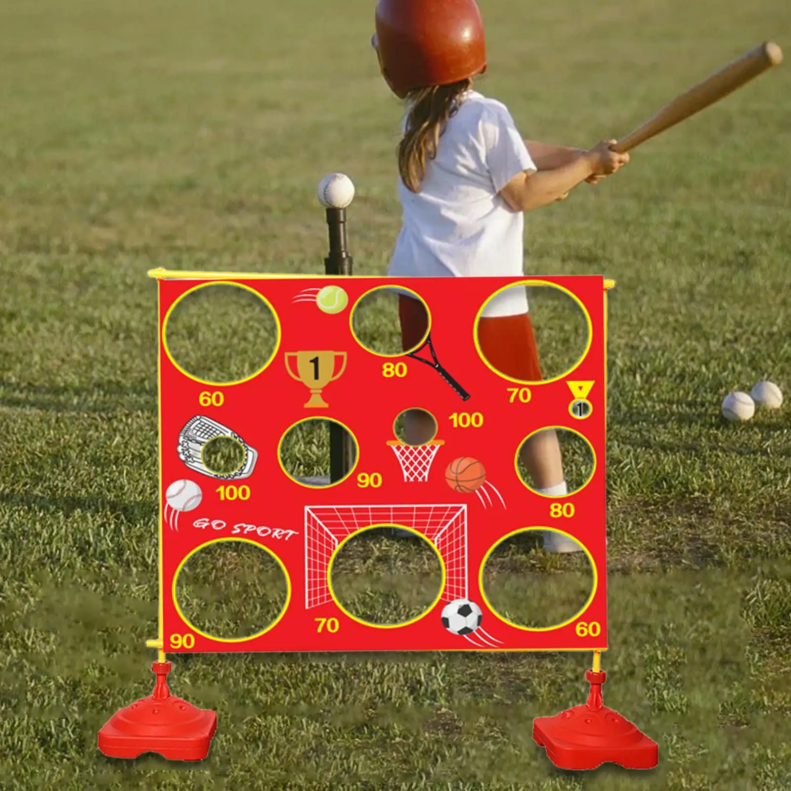 サンドバッグ投げネット-面白い子供向け投げゲームネット-裏庭のアクティビティ用