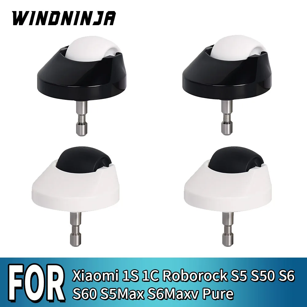 For Xiaomi 1st For Roborock S5 S50 S6 S60 S5Max S6Maxv Pure Robotic Vacuum Casters Front Wheel Stable Anti Shake Wheel Parts