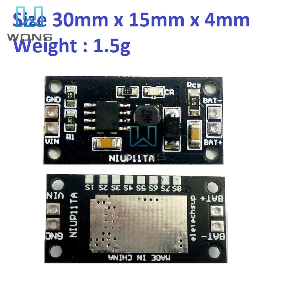 NIUP11TA 1S 2S 3S 4S 5S 6S 7S 8S NiMH NiCd Battery Charger Dedicated Module Board 1.2V 2.4V 3.6V 4.8V 6V 7.2V 8.4V 9.6V