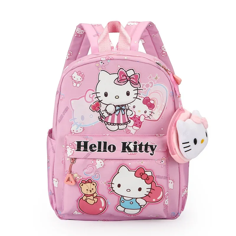 

Рюкзак Hello Kitty, детская школьная сумка, милый рюкзак для девочек с героями мультфильмов, большой вместительности, My Melody Kuromi, дышащий Kawaii