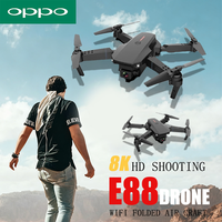OPPO E88 Pro WiFi FPV Drone with Wide Angle HD 8K 1080P Camera Height Hold RC Foldable Quadcopter Helicopter New Toys Gift