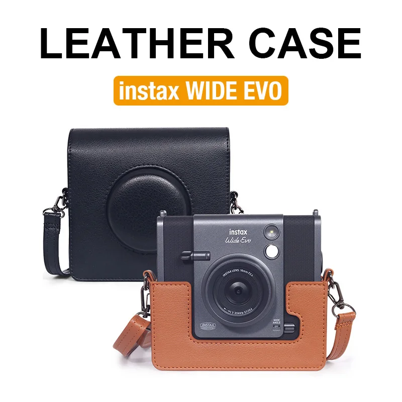 

Instax Wide EVO PU Leather Camera Case Soft Protective Case with Strap CAA83