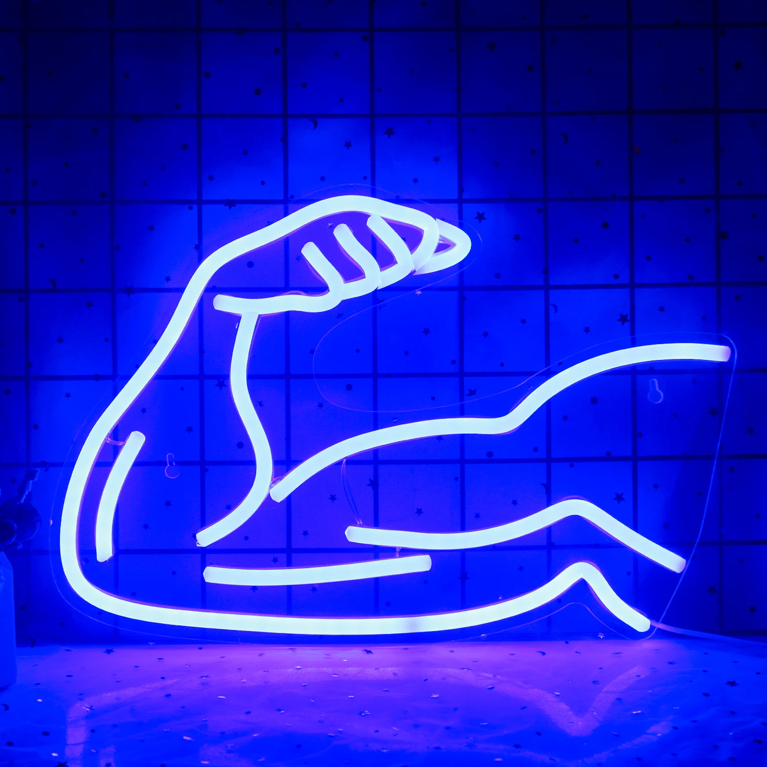 

Ineonlife Neon Sign Muscular Man Led Acrylic Wall Pub Beach Shop Restaurant Gym Bedroom Room Hall Party Logo Art Decor Gift