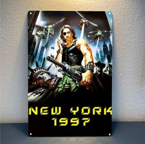 Escape from New York Kurt Russell Retro Movie Metal Poster Tin Sign 20x30cm good sign sign