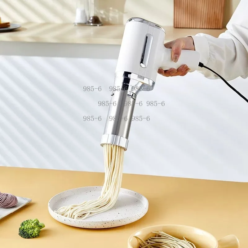 Automatic small handheld noodle extruder gun, portable stainless steel household noodle making machine