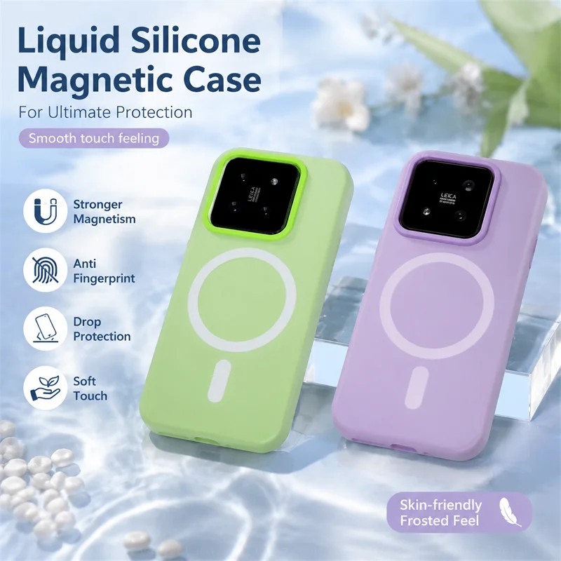 for Xiaomi 15 5G 2-Layer Jelly Design Translucent Cases Drop-proof Shockproof Protective Phone Covers Xiaomi15 Magnetic Armor view 2