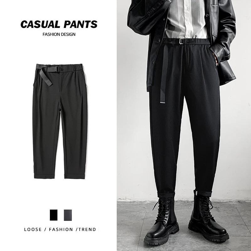 

New Men's Casual Pants Harem Pants Harajuku Style Hip Hop Men Trousers Streetwear Fashion Men Jogger Sweatpants Clothes