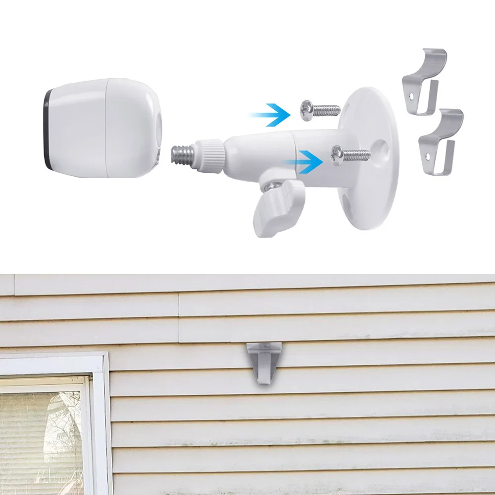 Blink Mini Vinyl Siding Hooks Clips No Holes Needed Easy Installation Bracket Stainless Steel Hooks Outdoor Wall Mounts Holder