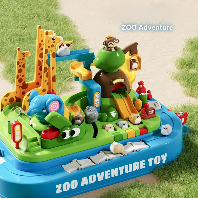 Racing Rail Car Zoo Adventure  - đánh giá và giá Board Game Race Track