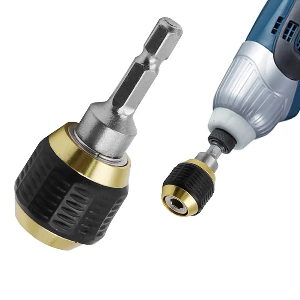 Large Head Pop-up Quick Release Self-locking Hexagonal Handle Extension Rod Electric Drill Driver Conversion Screwdriver Tool
