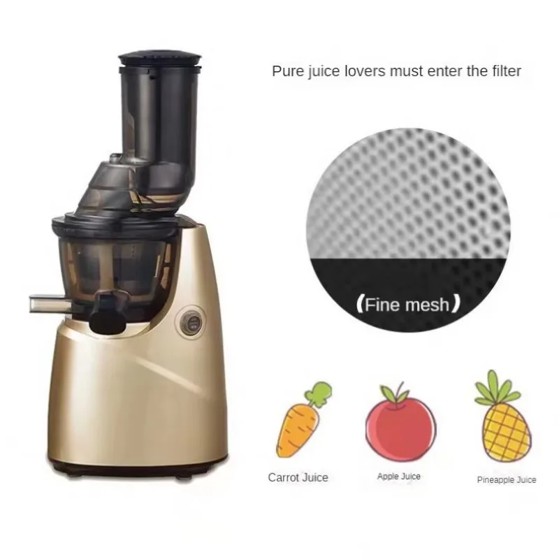 TEBAK منخفضة الضوضاء المشروبات الباردة مستخرج العصير عصارة البرتقال ماكينة صنع العصير البارد الفاكهة الطازجة استخراج الباردة الصحافة عصارة بطيئة