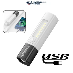 SMILINGSHARK SD1039 Rechargeable Zoomable Flashlight, Super Bright XPE/COB Torchlight, for Outdoor Camping, Hiking