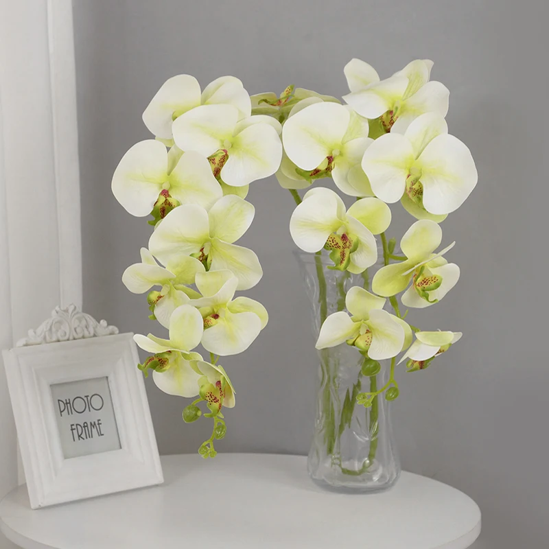 1m Artificial Butterfly Orchid Flowers Fake Moth Orchids Flowers For Living Room Home Decoration Wedding Party Decor Supplies