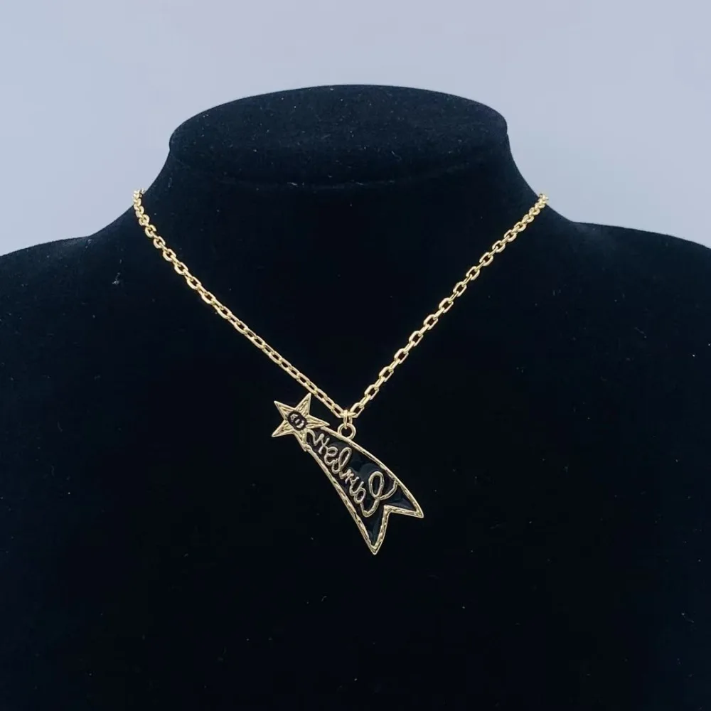 

2025 популярное ожерелье с двойной буквой C, женское винтажное ожерелье со знаменитостями в Интернете