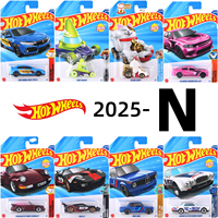 Hot Wheels 2025-N Case Alloy Cars,1:64 Diecast Model Vehicles,Porsche 911 Ford GT BMW Honda Feline Lucky,Children Toys for Kids