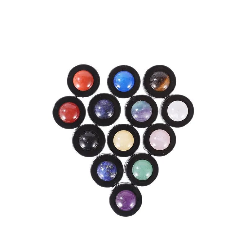 

100Pcs Natural Crystal Stones Replacement 16 Tooth Roller Ball For Standard 5ml 10ml Essential Oils Bottles