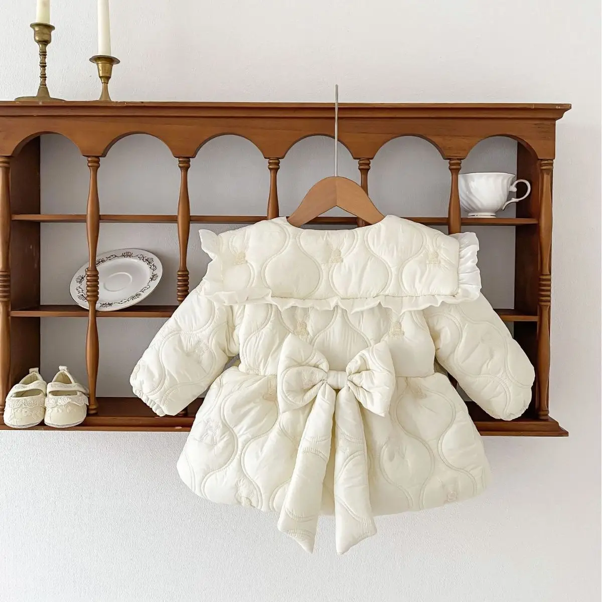 Veste en coton peluche pour filles, haut pour bébé, vêtements pour enfants, manteau en coton chaud, tenue d'hiver, nouvelle mode