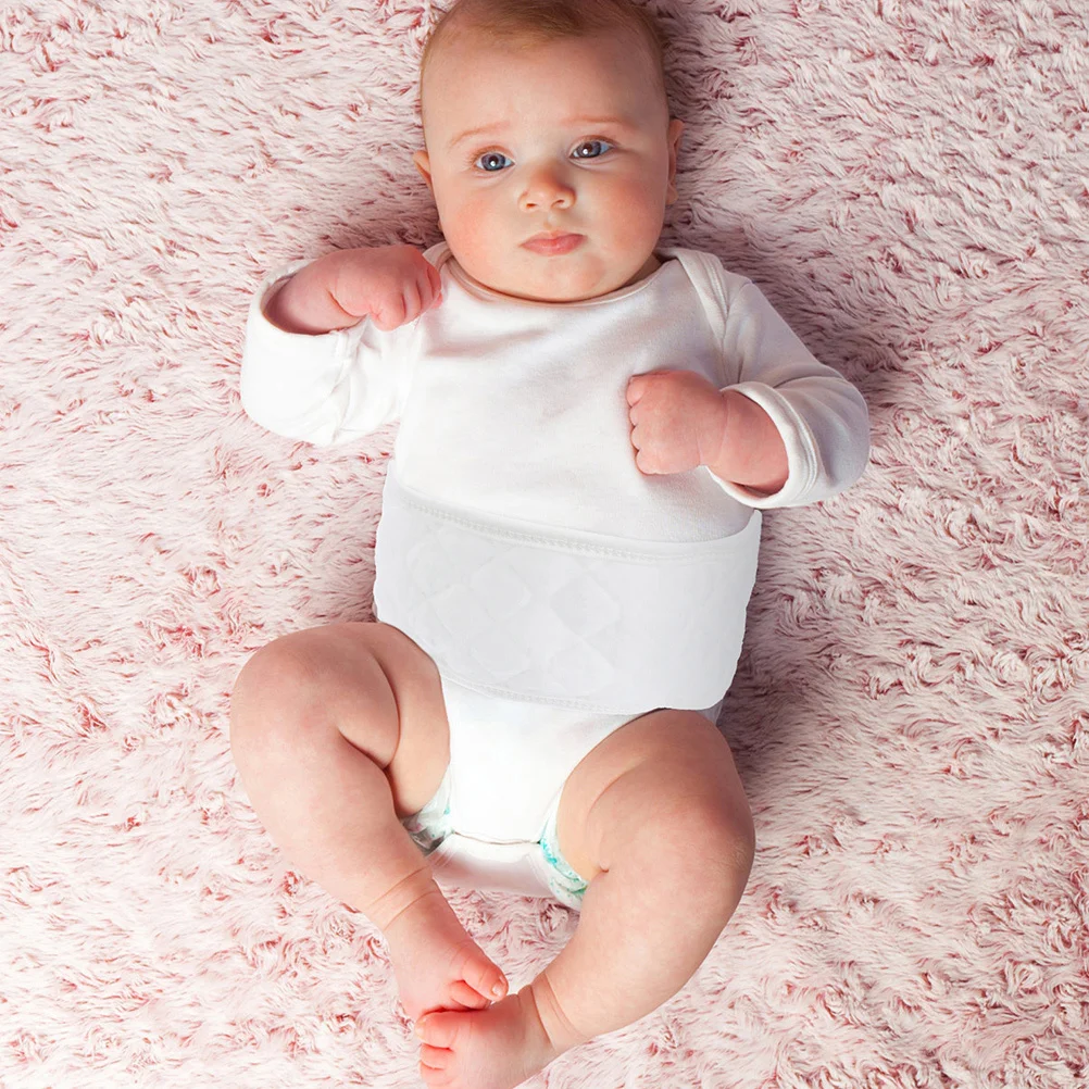 8 pezzi in puro cotone per avvolgere la pancia del bambino, doppio strato, protezione per il ombelico del neonato, cintura per la cura del cordone ombelicale infantile