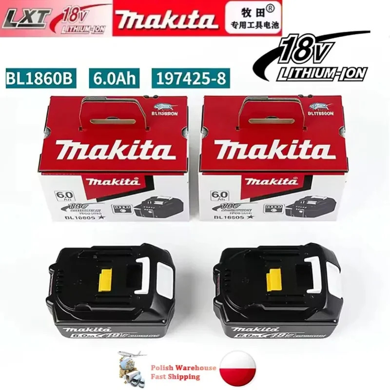 Original Makita 6Ah Akku 18V LXT Bürstenloser Akku-Schlagschrauber DTD172 180Nm Max. Drehmoment Professionelle Qualität für Befestigung und Demontage