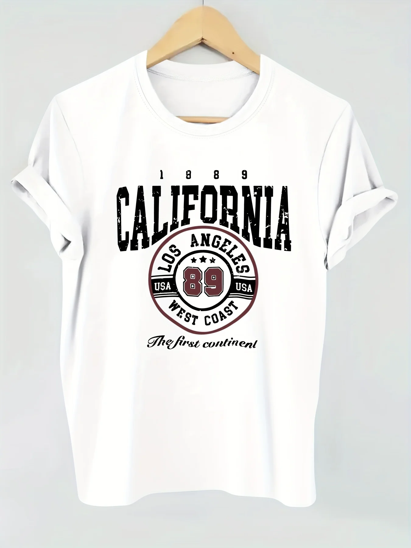 

Модная женская футболка с круглым вырезом и короткими рукавами, с принтом в виде букв, повседневный удобный женский топ