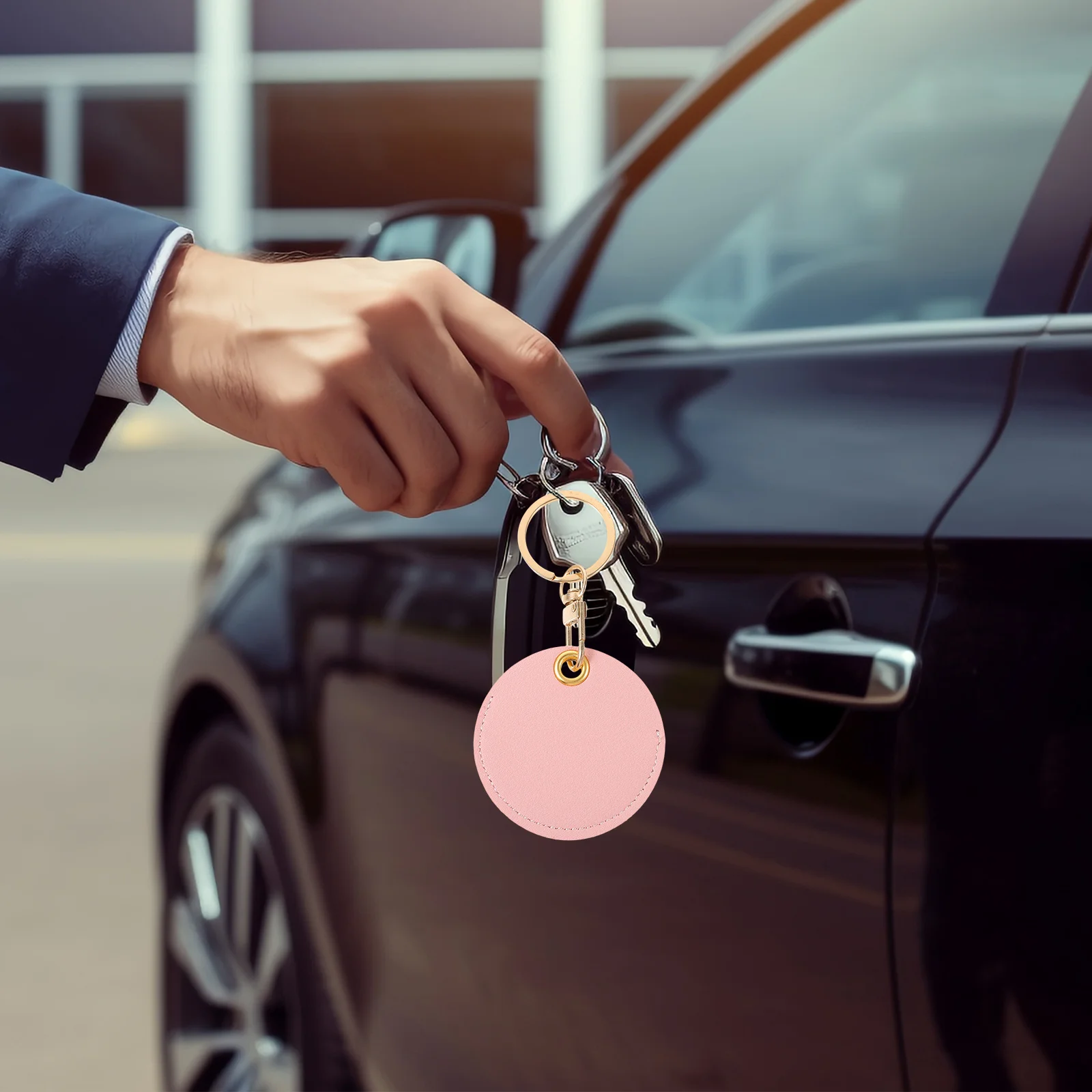 

2 шт. защитный чехол из полиуретана для RFID-меток, компактный держатель для брелока, надежный брелок-подвеска для карт доступа, защита от потери и царапин