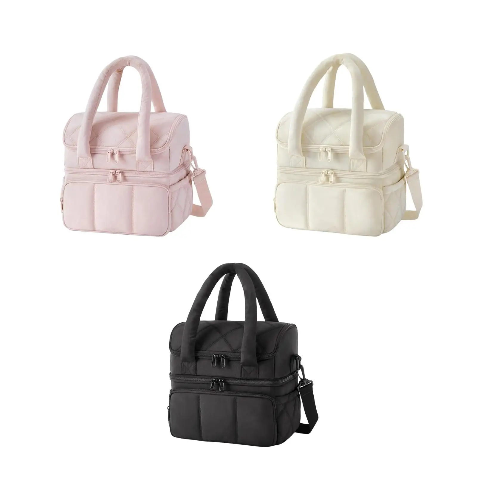 

Lunch Box Leakproof Adjustable Detachable Strap Carrier Handbag for Outdoor Activities Office Work Traveling Beach Fishing