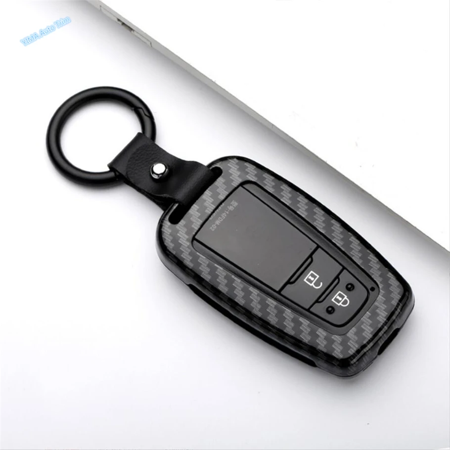 Car Key Case Remote Control Protector Cover Keychain Fit For Toyota Corolla 2019 2020 2021 2022 2023 Zinc Alloy Accessories