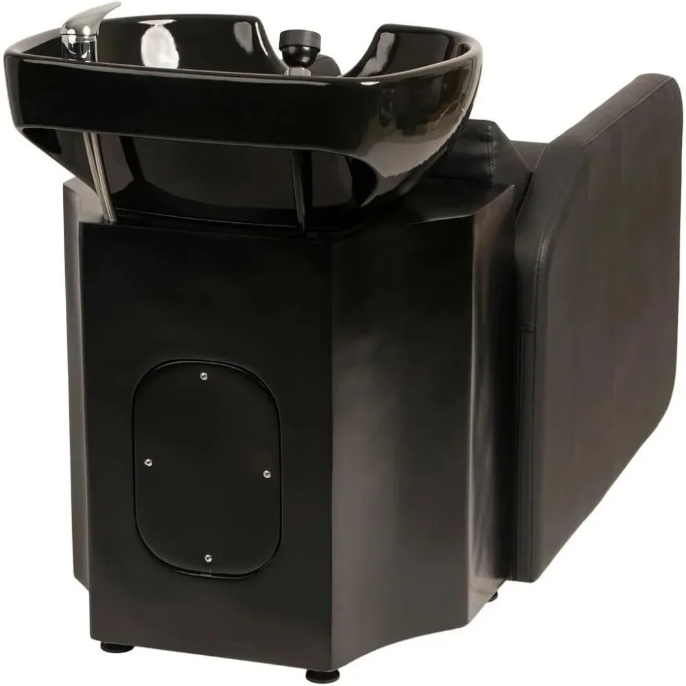 Salon & Spa Chairs Lay-In Style Shampoo Backwash Unit Extra Wide Seat & Kick Out Leg Rest, for Professional Salons & Barbershops