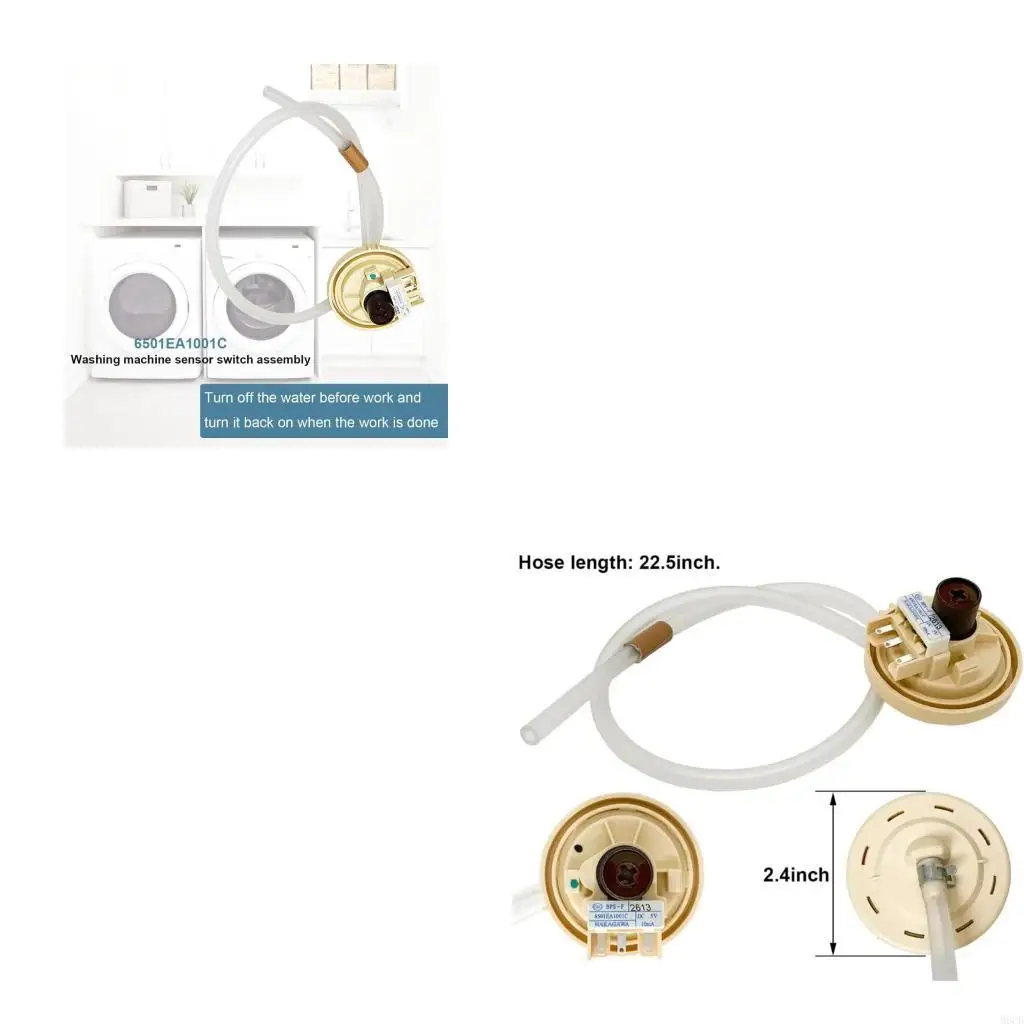 Interruptores control nivel agua universales M6CB para lavadoras domésticas y comerciales