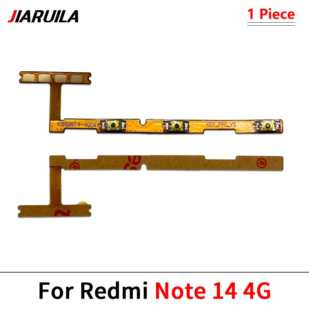 Power Button Switch & Volume Up / Down On / Off Button Flex For Xiaomi Redmi Note 17 5G 13 14 15 Pro Plus 4G 5G Note 13 5G