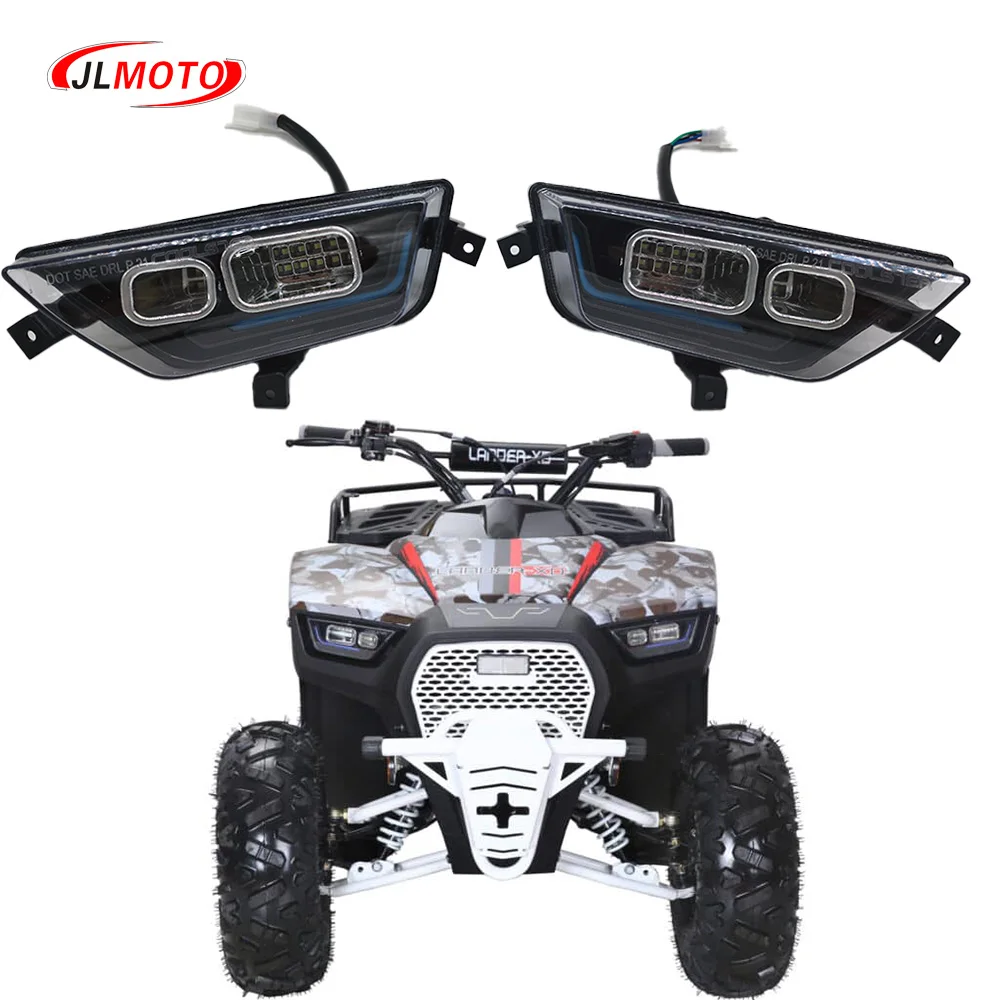 

1Pair/2pcs 12V LED Front Head Light of Coolster Qiye 3125F 120CC 125CC ATV HL-30 Lander-XD 125UF Quad Bike Parts