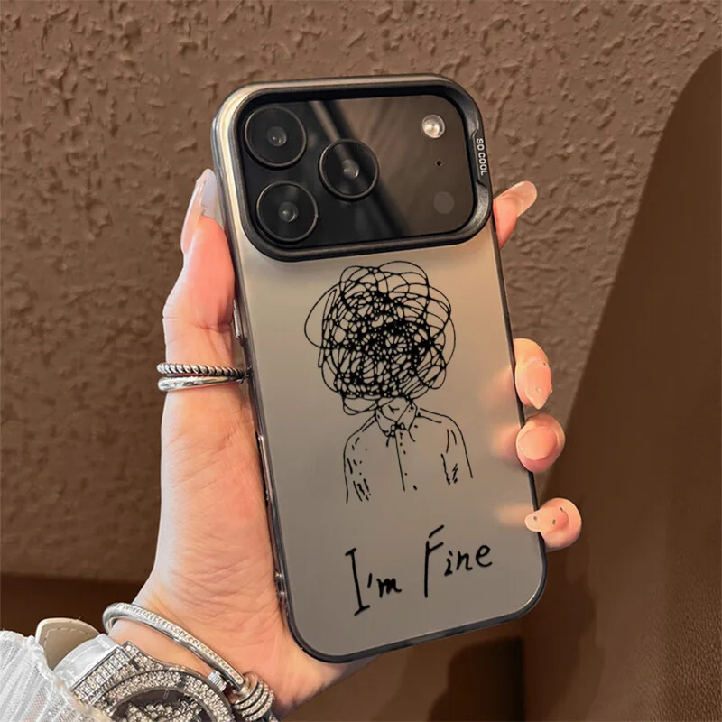 

Abstract line figure pattern high appearance level case protector suitable for Apple Iphone 17 16 15 14 13 12 11 Pro Max Plus