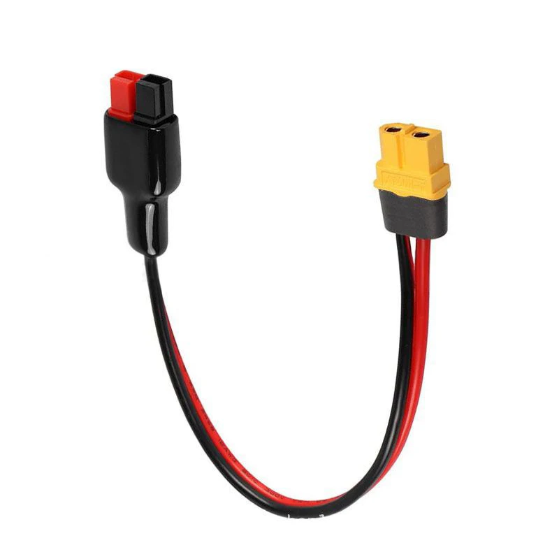XT60/XT90 to 30A/45A Connector Adapter Wire 12/10AWG High Current Pure Copper Charging Cable XT60H to 30A Connection Line