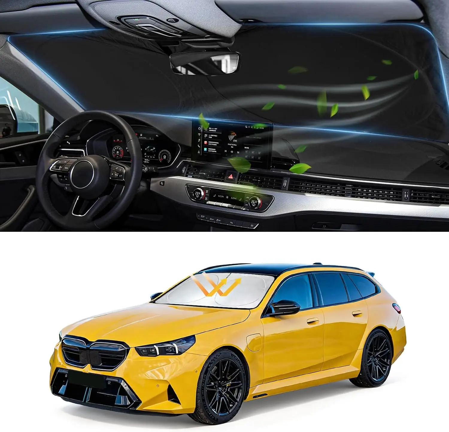 

for 5-Series Windshield Sun Shade - Custom Fit for 5 Series G30 G31 2011-2025