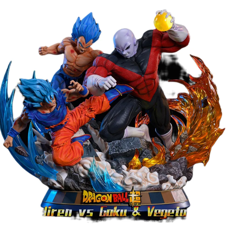 

60Cm Mrc Ars Gk Jiren Vs Vegeta Son Goku Dragon Ball Super Action Figure Limited Edition Luminous Statue Ornaments Model Toy