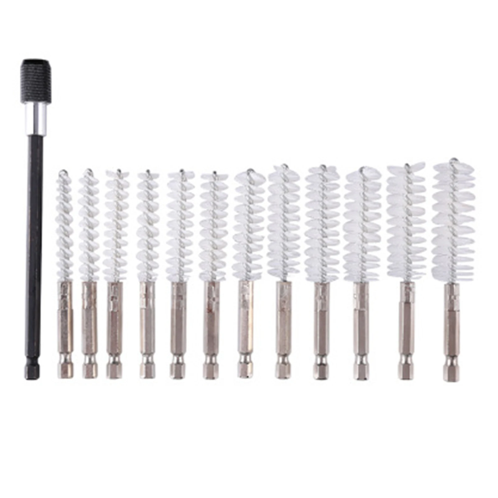 Newest Portable Wire Twist Brush Stainless Steel Pipe Tube Cylinder Bore Cleaning Brush Set For Impact Drill