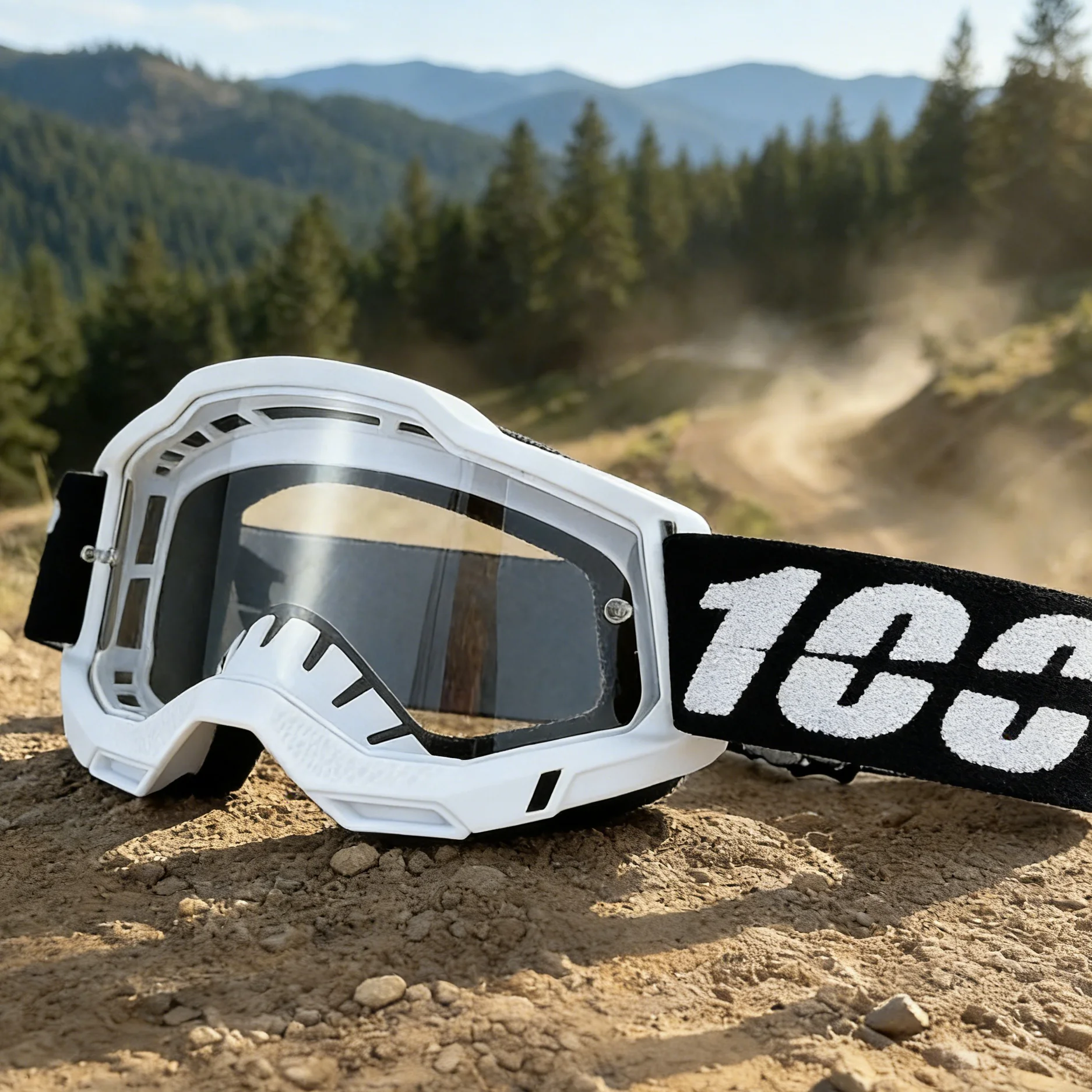 

100 Motorcycle Glasses HD Lens UV400 Protection Motorcross Goggles MTB ATV Windproof Dustproof Outdoor Cycling Glasses