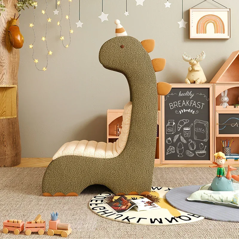 

#Vivid Anime Doll Green Kids Dinosaur Sofa Chairs