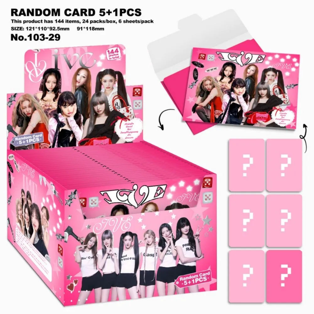 

Новая корейская поп-музыка IVE KPOP Yujin Gaeul Wonyoung, тематическая вечеринка, случайная слепая коробка, коллекция памятных фотографий, маленькая открытка