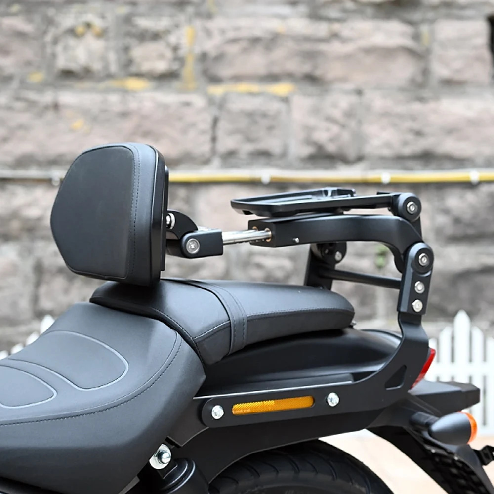 folding backrest For Lifan K29 LF250-14M K19 backrest K19 Pro K19 NRF driver passenger lumbar support quick release side bag
