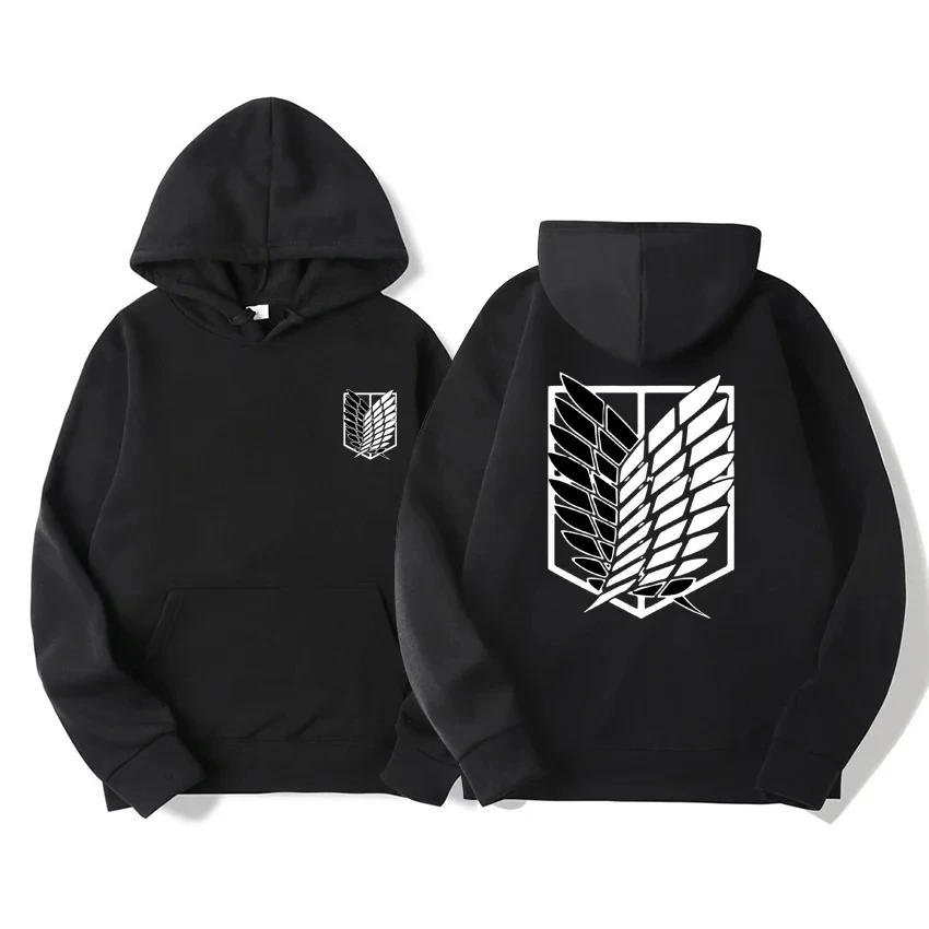 Fashion Sweatshirts Jogging Sportswear Japan Anime Attack on Titan Men Hoodies Spring Autumn Hip Hop Casual Pullover Top Hoodie