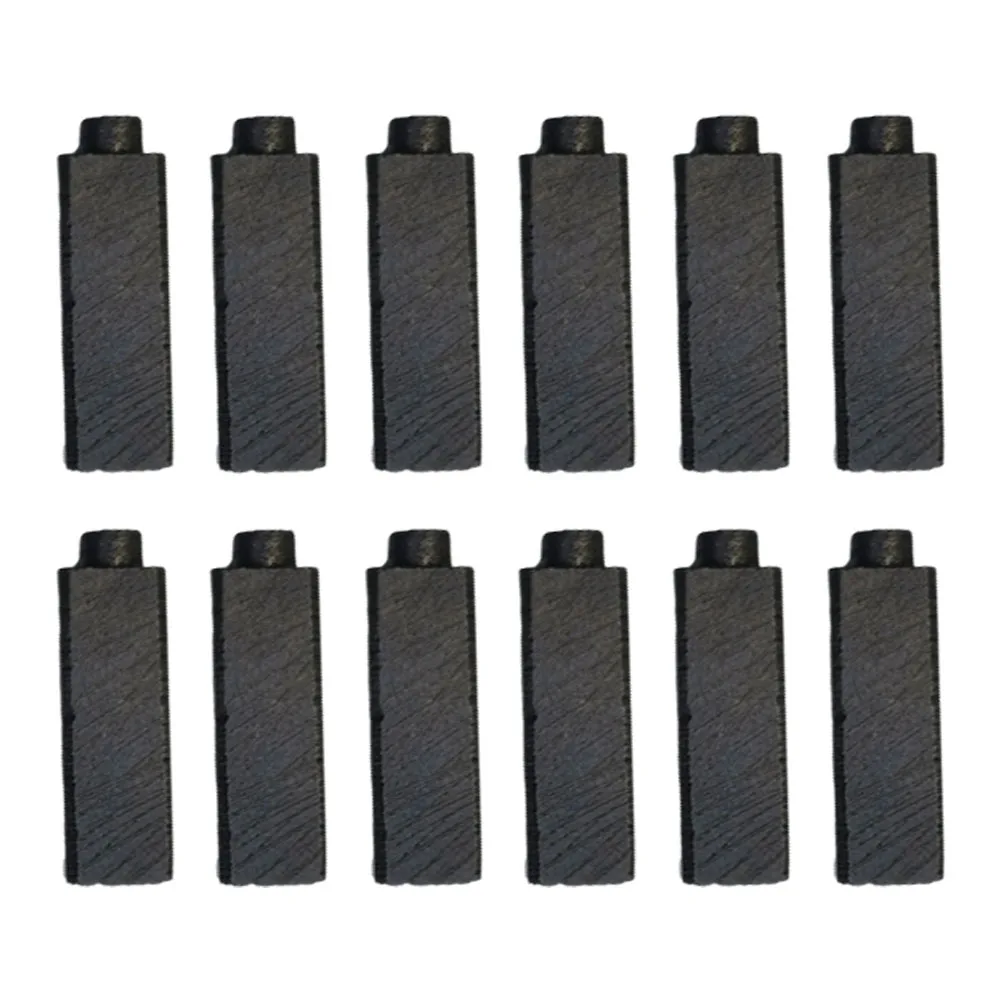 12pcs Carbon Brushes Set For Anchor Engine Electric Hair Dryer Black Carbon Brush Replacement Power Tool Accessories