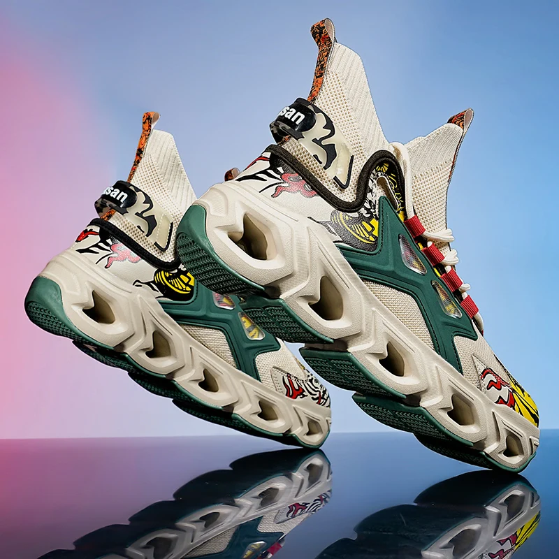 

Мужская обувь, удобные дышащие кроссовки для сетки, тенниса, спорта, бега, ходьбы, уличного бежевого цвета, мужские спортивные кроссовки без шнуровки