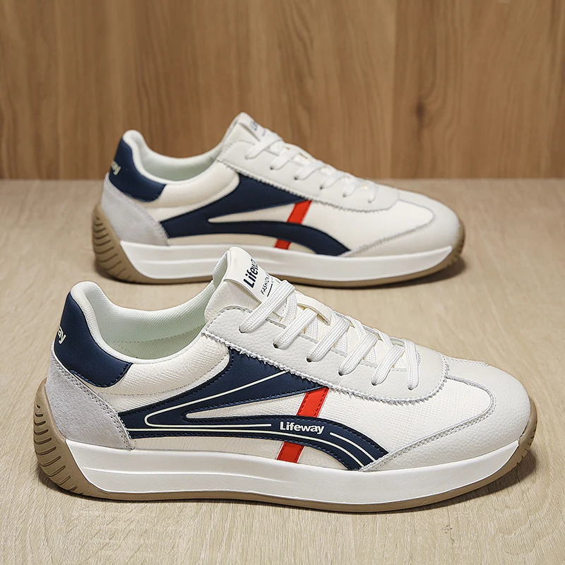 

Men's Casual Sports Shoes with Thick Sole – Multi-Functional Running Style, Lightweight Breathable Lining. Perfect for Outdoor A